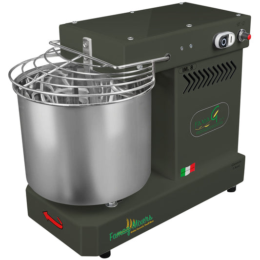 Famag IM8 Single Speed Spiral Dough Mixer - Charcoal
