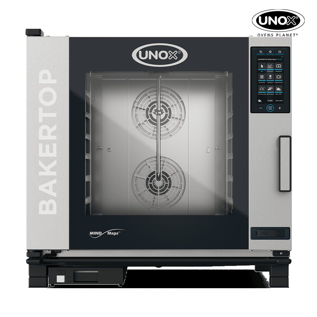 6 trays 600x400 Render of UNOX BAKERTOP MIND.Maps™ PLUS commercial combi oven XEBC-06EU-EPRM.