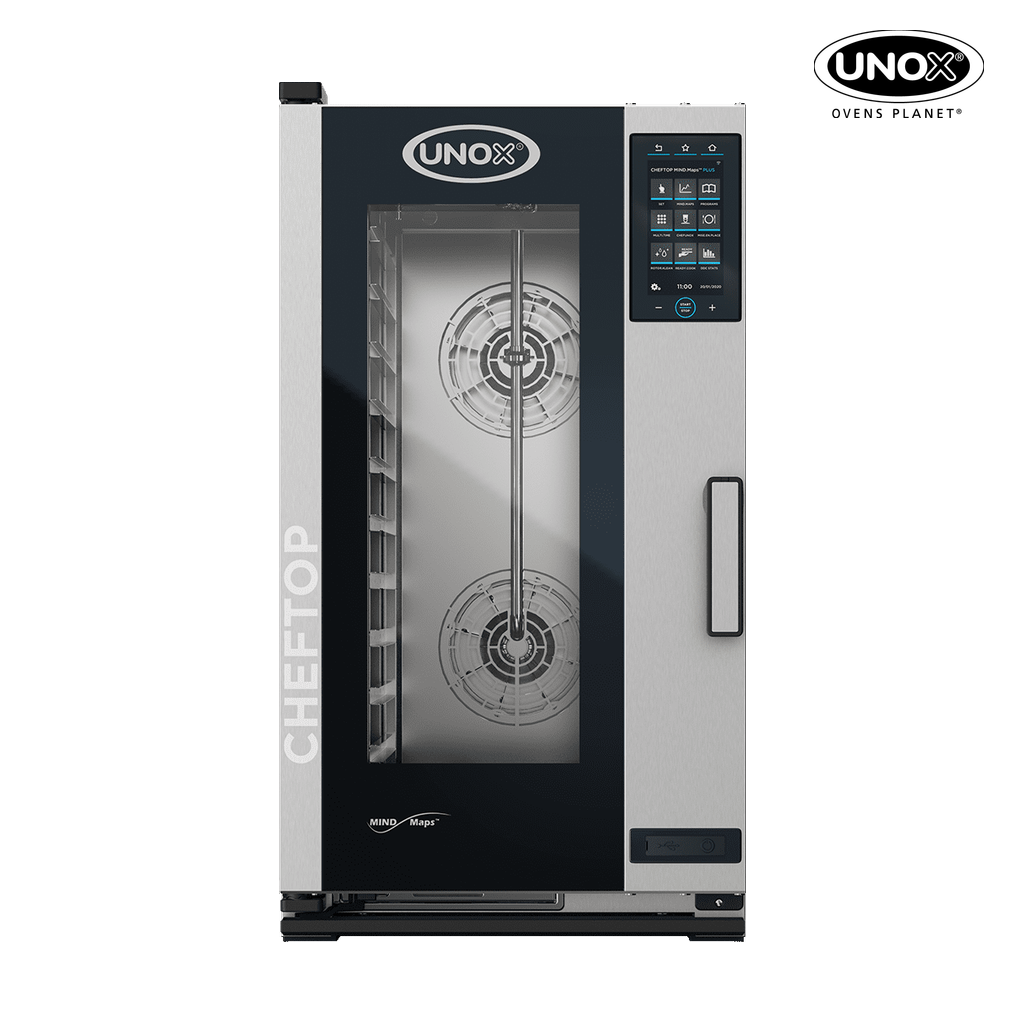 10 trays GN 1/1 Render of UNOX CHEFTOP MIND.Maps™ PLUS commercial combi oven XECC-1013-EPRM.