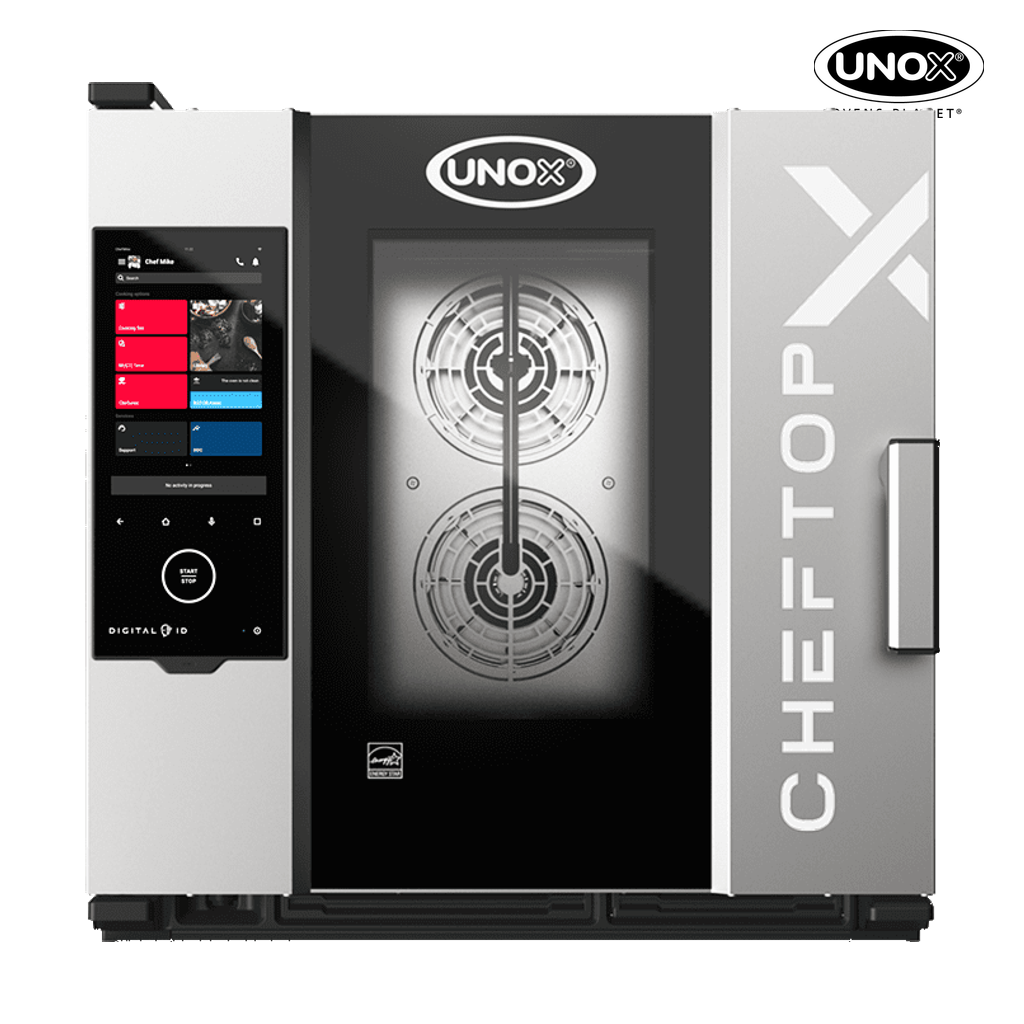 6 trays GN 1/1 Render of UNOX CHEFTOP-X™ commercial combi oven XEDA-0611-EXRS-LP.