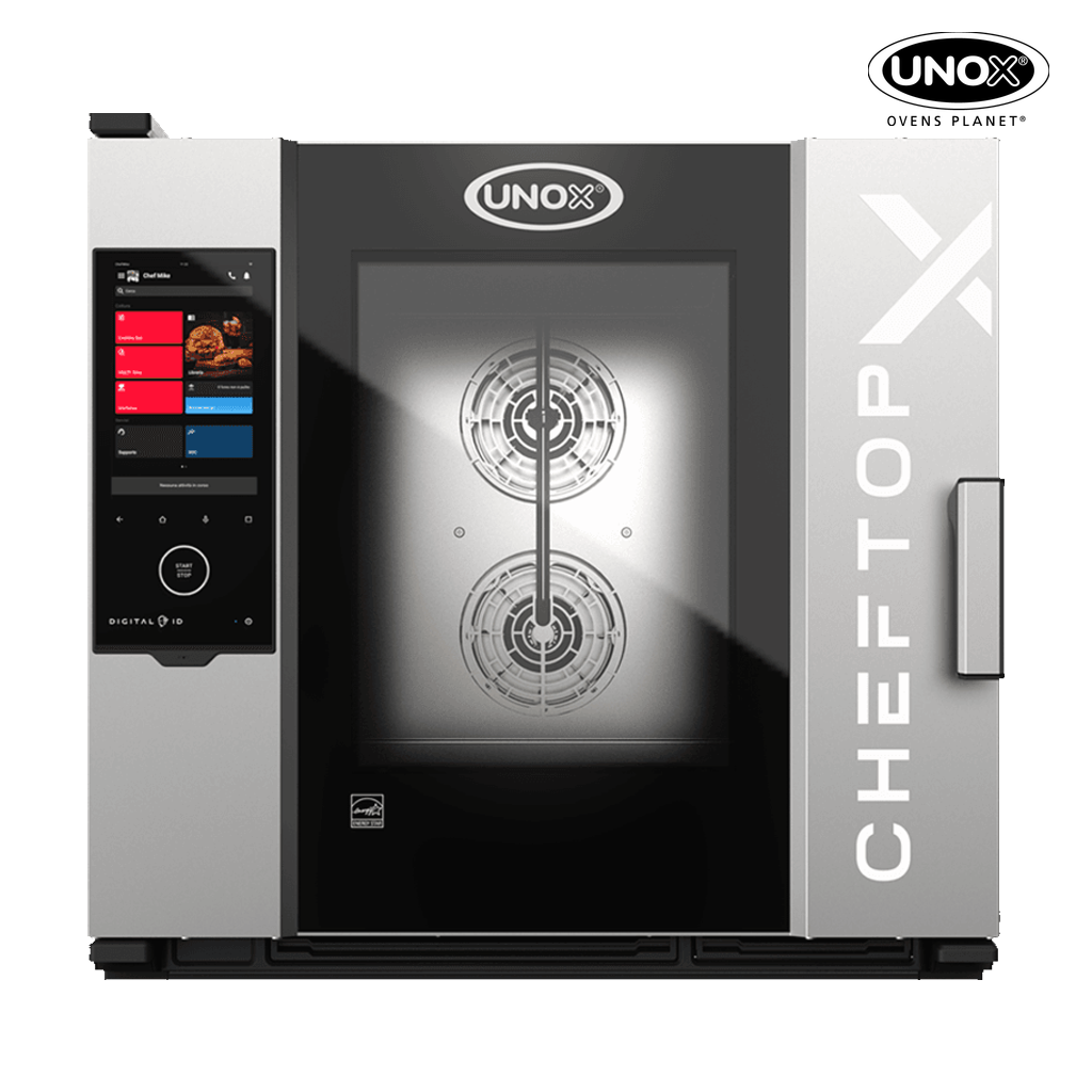 6 trays GN 2/1 Render of UNOX CHEFTOP-X™ commercial combi oven XEDA-0621-EXRS.