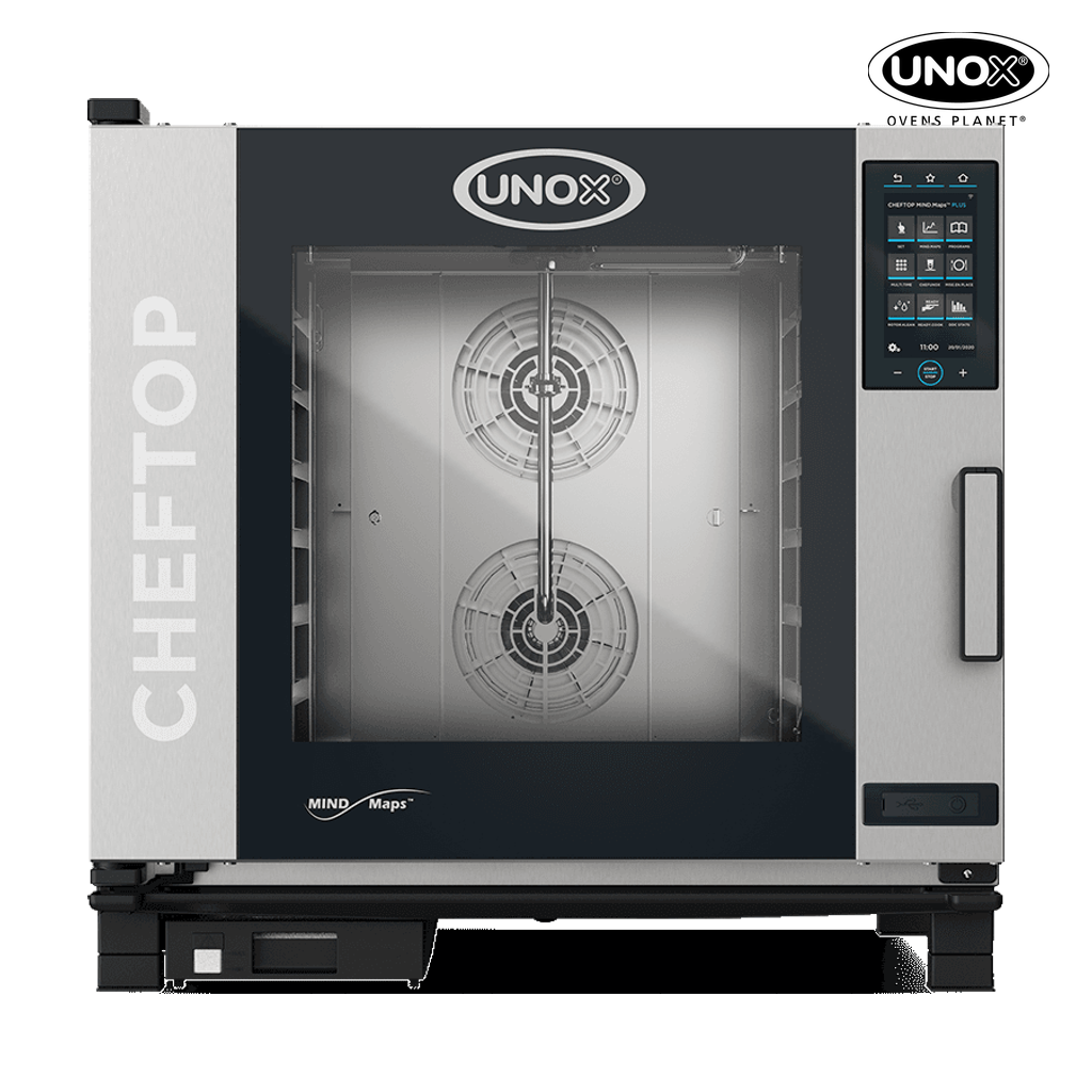 6 trays GN 2/1 Render of UNOX CHEFTOP MIND.Maps™ PLUS commercial combi oven XEVC-0621-EPRM.