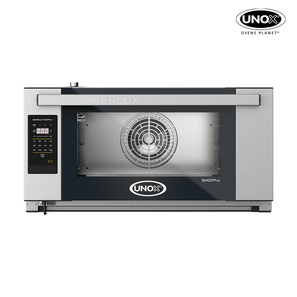 3 trays 600x400 Render of UNOX BAKERLUX SHOP.Pro™ GO commercial convection oven XEFR-03EU-EGDN.