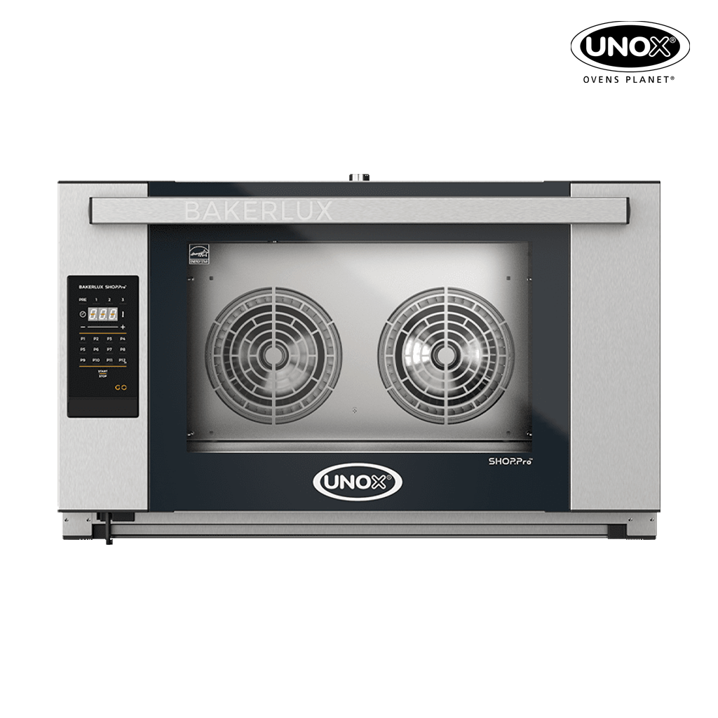 4 trays 600x400 Render of UNOX BAKERLUX SHOP.Pro™ GO commercial convection oven XEFR-04EU-EGDN.