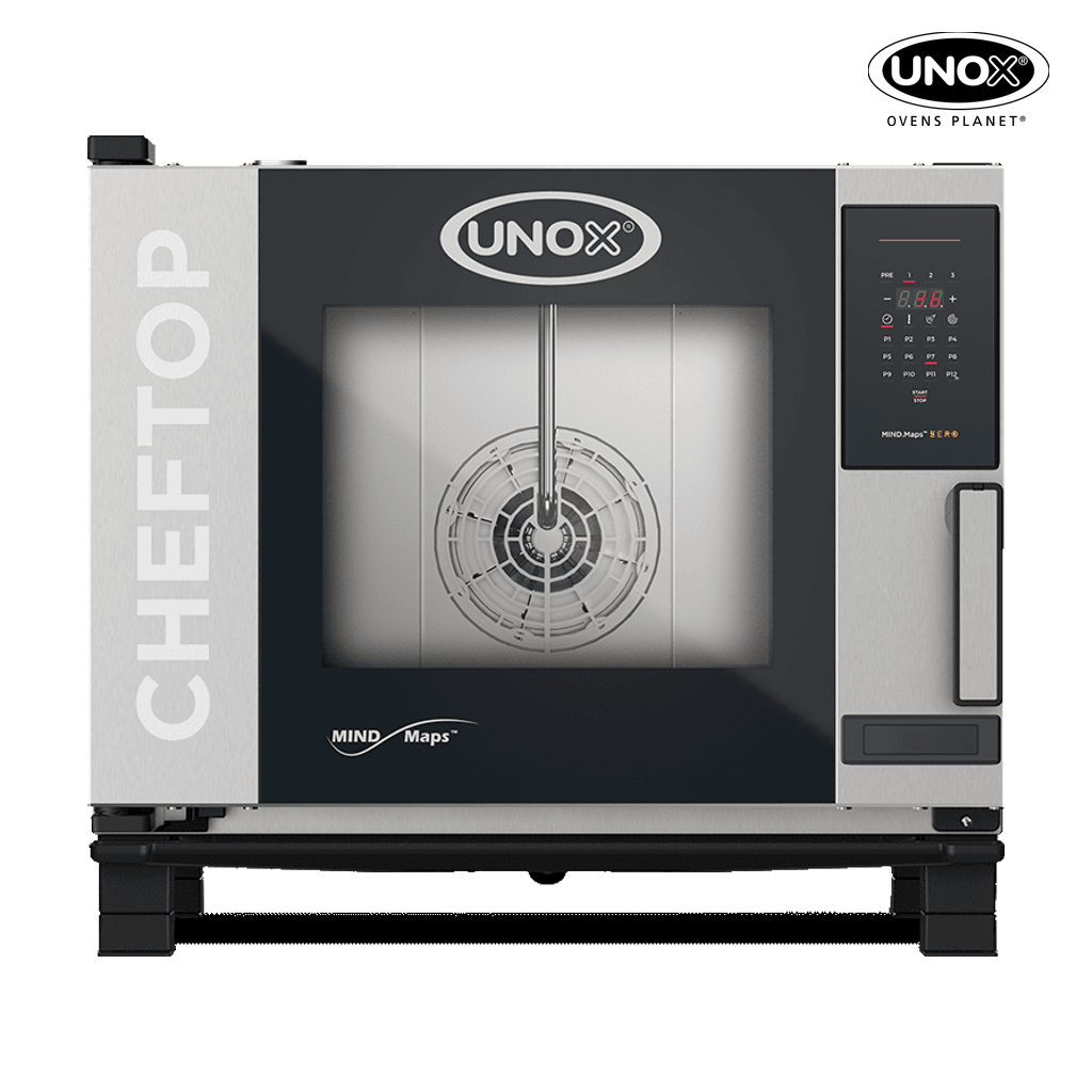 5 trays GN 1/1 Render of UNOX CHEFTOP MIND.Maps™ ZERO commercial convection with humidity oven XEVC-0511-EZRM.