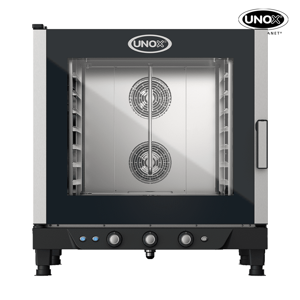 7 trays GN 1/1 Render of UNOX CHEFLUX™ commercial convection with humidity oven XV593.