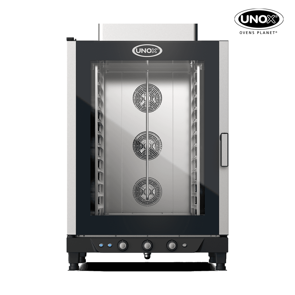 12 trays GN 1/1 Render of UNOX CHEFLUX™ commercial convection with humidity oven XV813G.