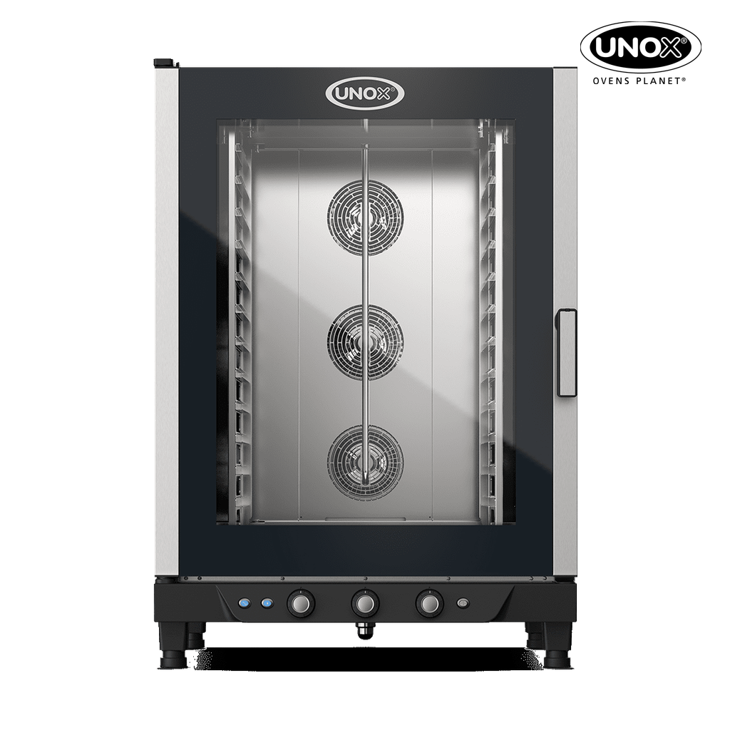 12 trays GN 1/1 Render of UNOX CHEFLUX™ commercial convection with humidity oven XV893.