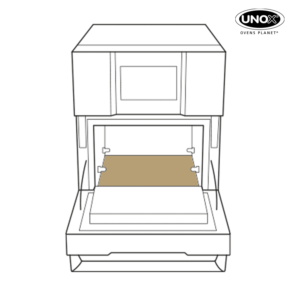 Non-stick sheet for the cooking chamber unox commercial tray for speed oven 300x300, 11.8" x 11.8" TG133.