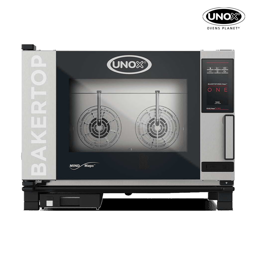 4 trays 600x400 Render of UNOX BAKERTOP MIND.Maps™ BIG ONE commercial trolley combi oven XEBC-04EU-E1RM.