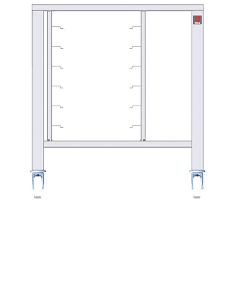 EKA EKTRS 411 table with wheels and lateral supports