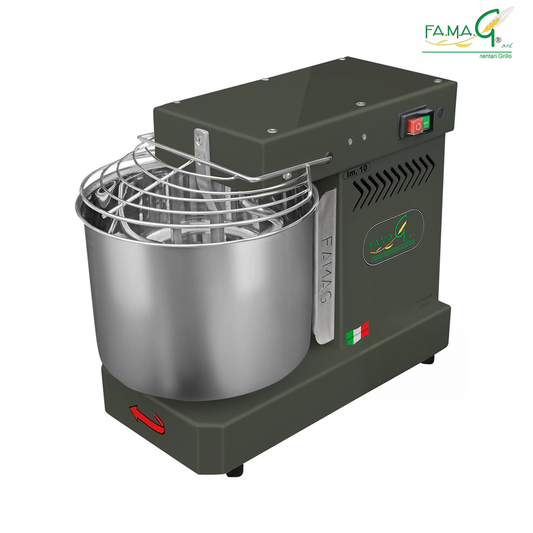 Famag IM10 Single Speed Spiral Dough Mixer - Charcoal
