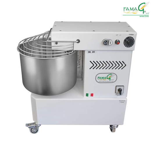 Famag IM20 10-Speed Spiral Dough Mixer - side view