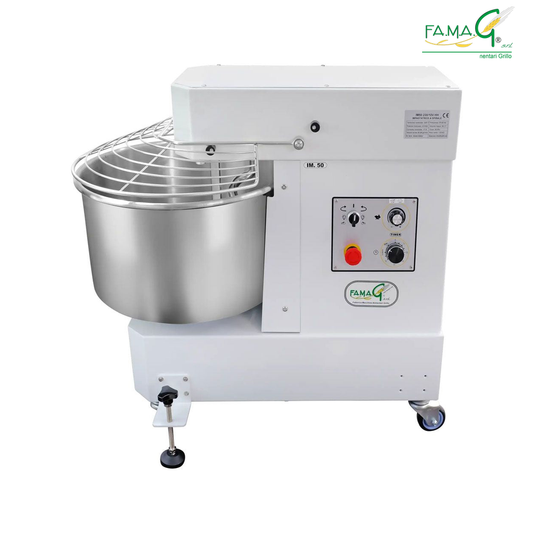 Famag IM50 10-Speed High Hydration Spiral Dough Mixer - side view