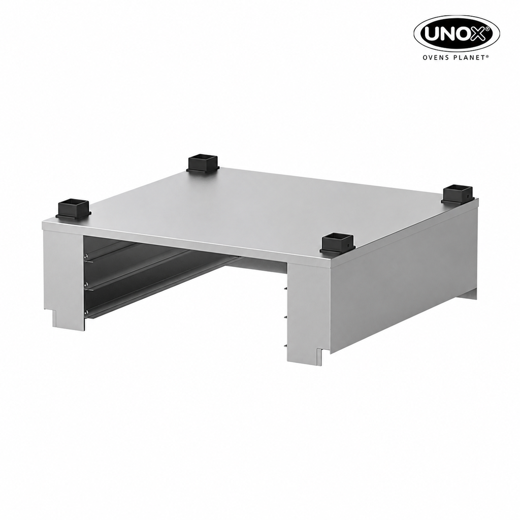 Unox Closed multi-functional support for safely storing the trays. XEBIC-03EU.
