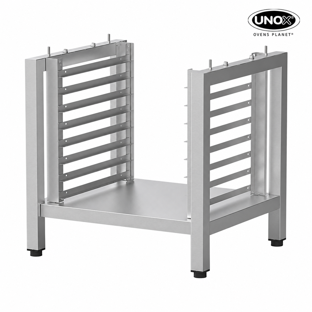 Unox The multifunctional support ideal for storing trays safely and place your oven at the perfect height to work. XEERC-0811-H.