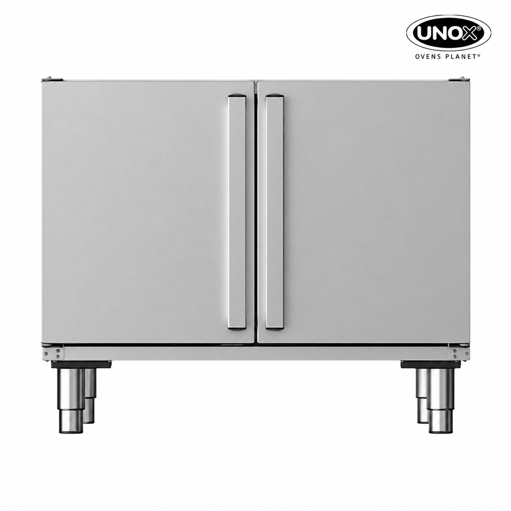 Unox Equipped with a tray-holding compartment and free space for the storage of material. XWAEC-08EF.