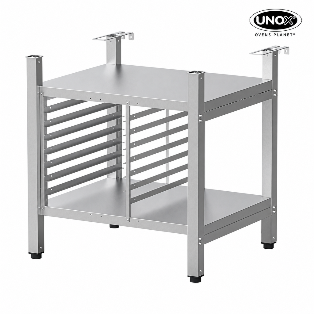 Unox The multifunctional support ideal for storing trays safely and place your oven at the perfect height to work. XWARC-07EF-UH.