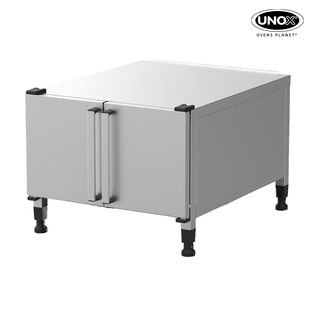 Unox Equipped with a tray-holding compartment and free space for the storage of material. XWDEA-0621-H.