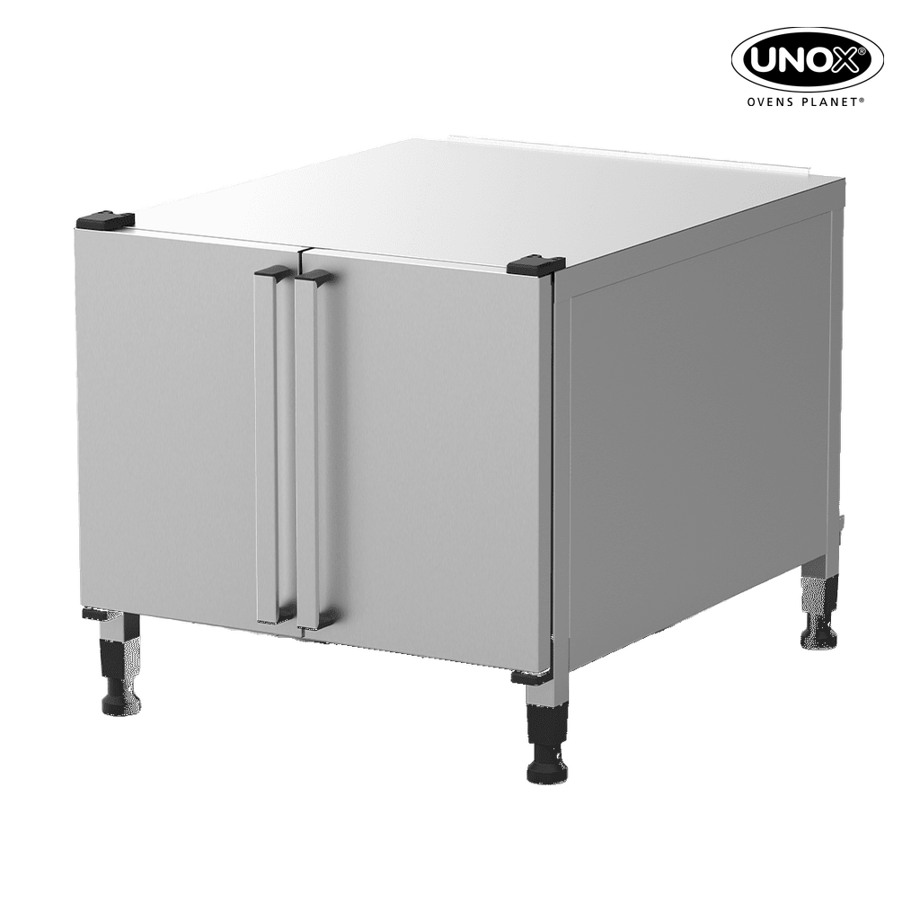 Unox Equipped with a tray-holding compartment and free space for the storage of material. XWDEA-1021-U.
