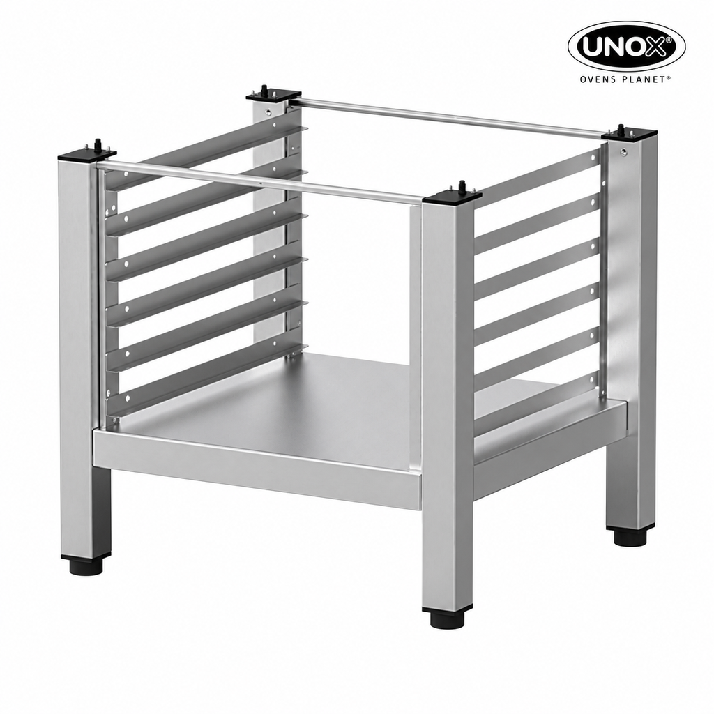 Unox Support for placing the oven at the perfect height for working or for stacking the ovens in a column. XWKRT-06HS-M.