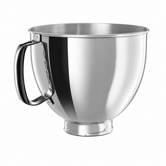 KitchenAid Stand Mixer Attachment, 5 QT Polished Stainless Steel Bowl with Handle