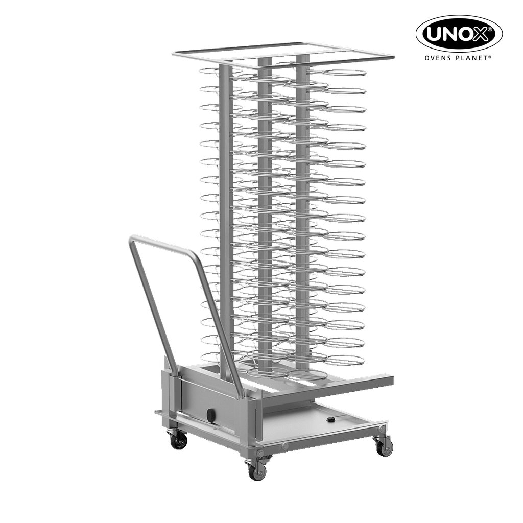 Unox AISI 304 steel trolley for regenerating dishes. XCP4001.