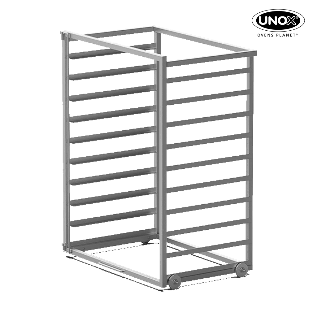 Unox It allows rapid loading and extraction of the trays, reducing the amount of time the door is open. XWBBC-10EU.