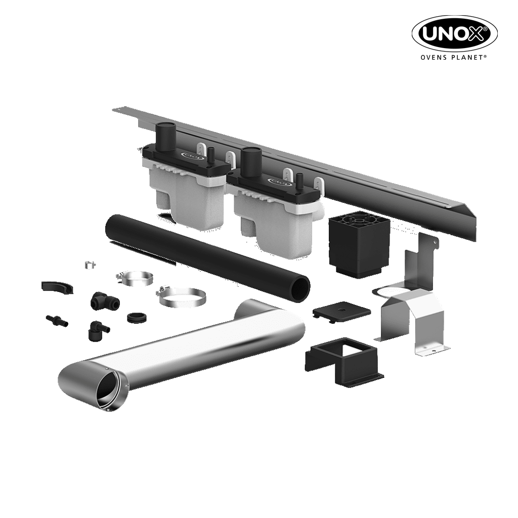 Unox It includes all the necessary parts for installing two stacked electric ovens. XEVQC-0011-E.