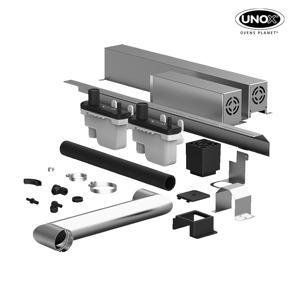 Unox It includes all the necessary parts for installing two stacked ovens. XEVQC-0011-G.