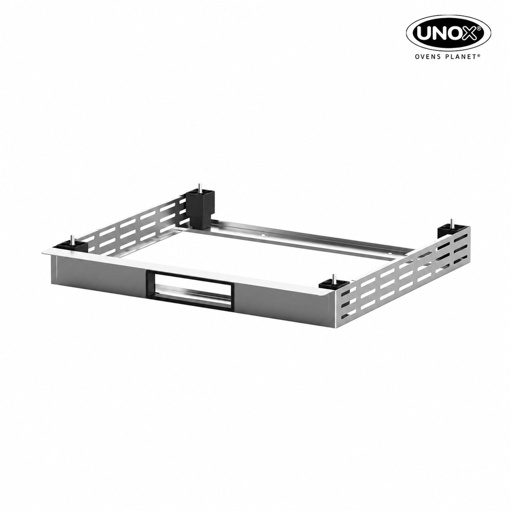 Unox It includes all the necessary parts for the correct installation of stacked BAKERTOP, DECKTOP and LIEVOX. XUC287.
