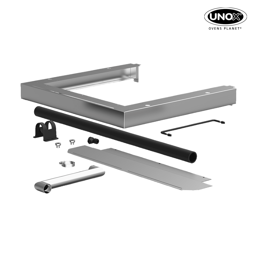 Unox It includes all the necessary parts for the correct installation of two stacked electric ovens. XWKQT-00EF-E.
