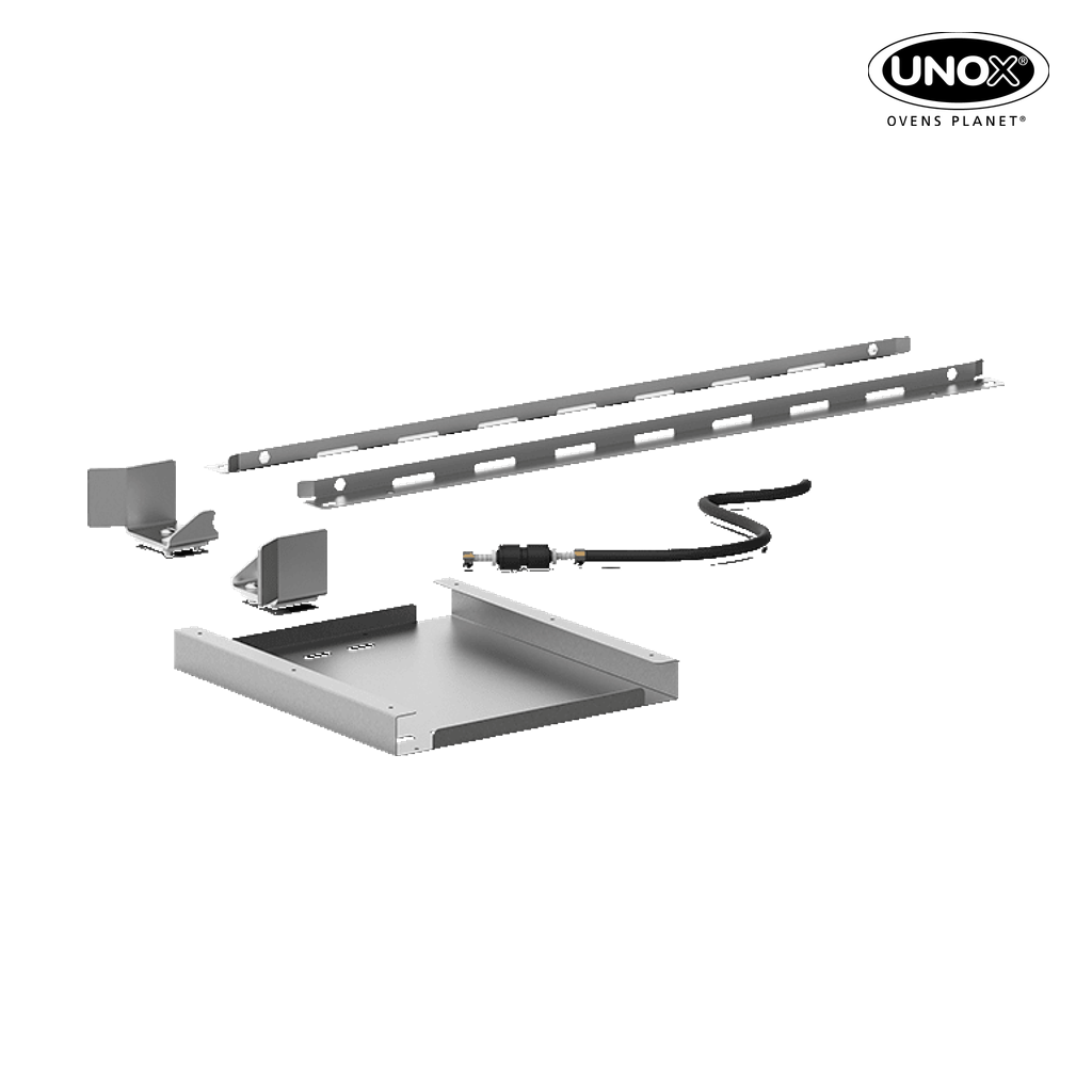 Unox It allows the secure coupling of the trolley to a neutral cabinet. XWVYC-CK21.