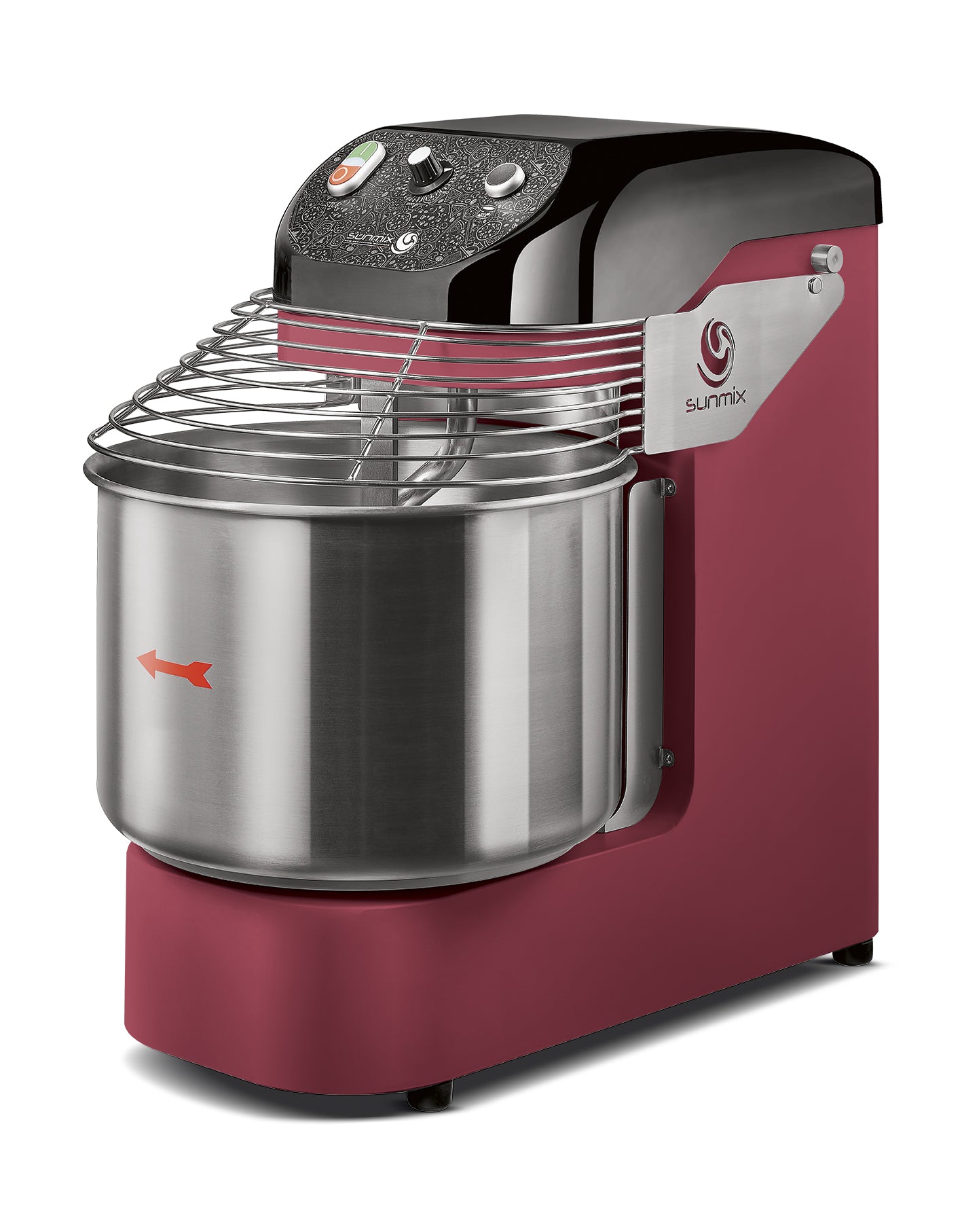 Sunmix EASY20 spiral dough mixer in Rosso Rubino
