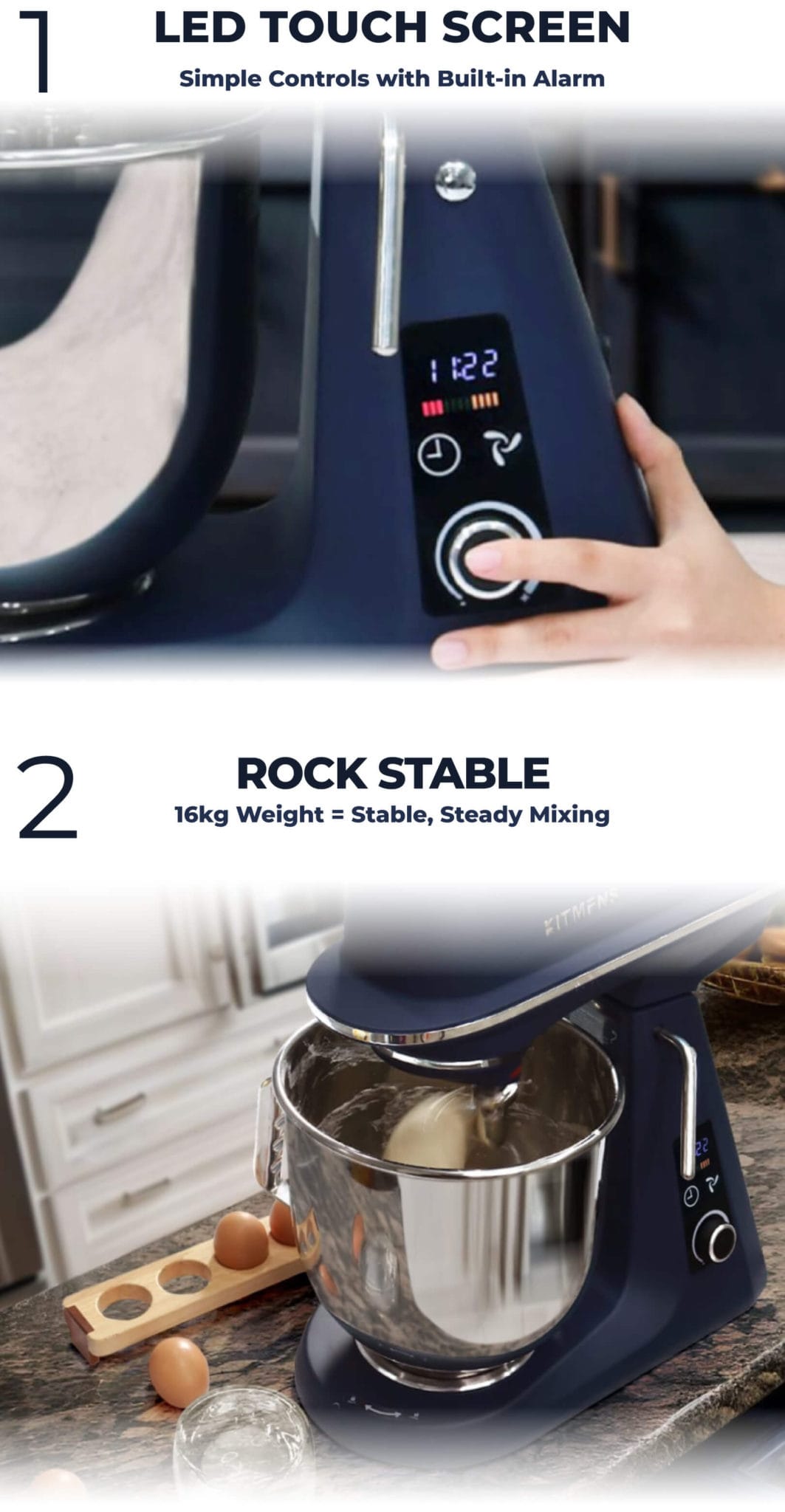 Kitmens KM-B7 Prime Series Stand Mixer (7L)