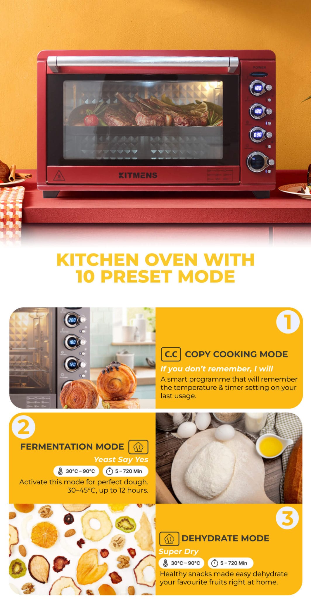 Kitmens KM-KO65 Electric Oven