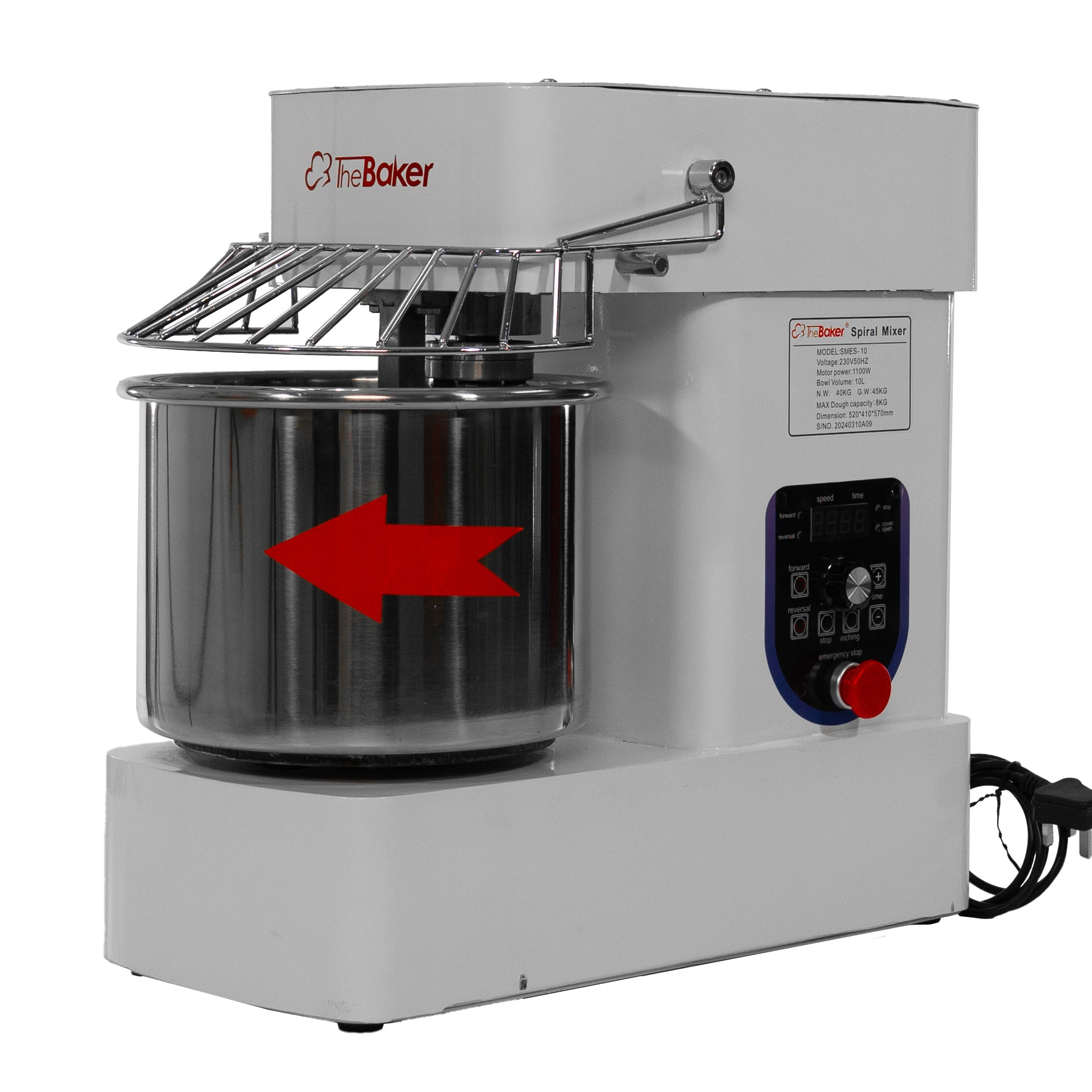 The Baker Inverter Spiral Mixer SMES-10 (10L)
