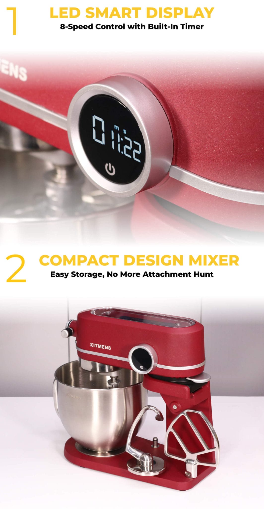 Kitmens KM-B5 Stand Mixer (5.2L)
