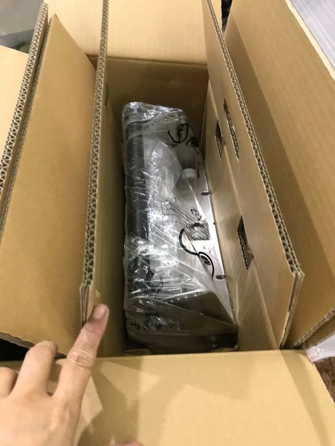 Kneader RS101 dough sheeter packed in its shipping box, customer photo from a Lazada review