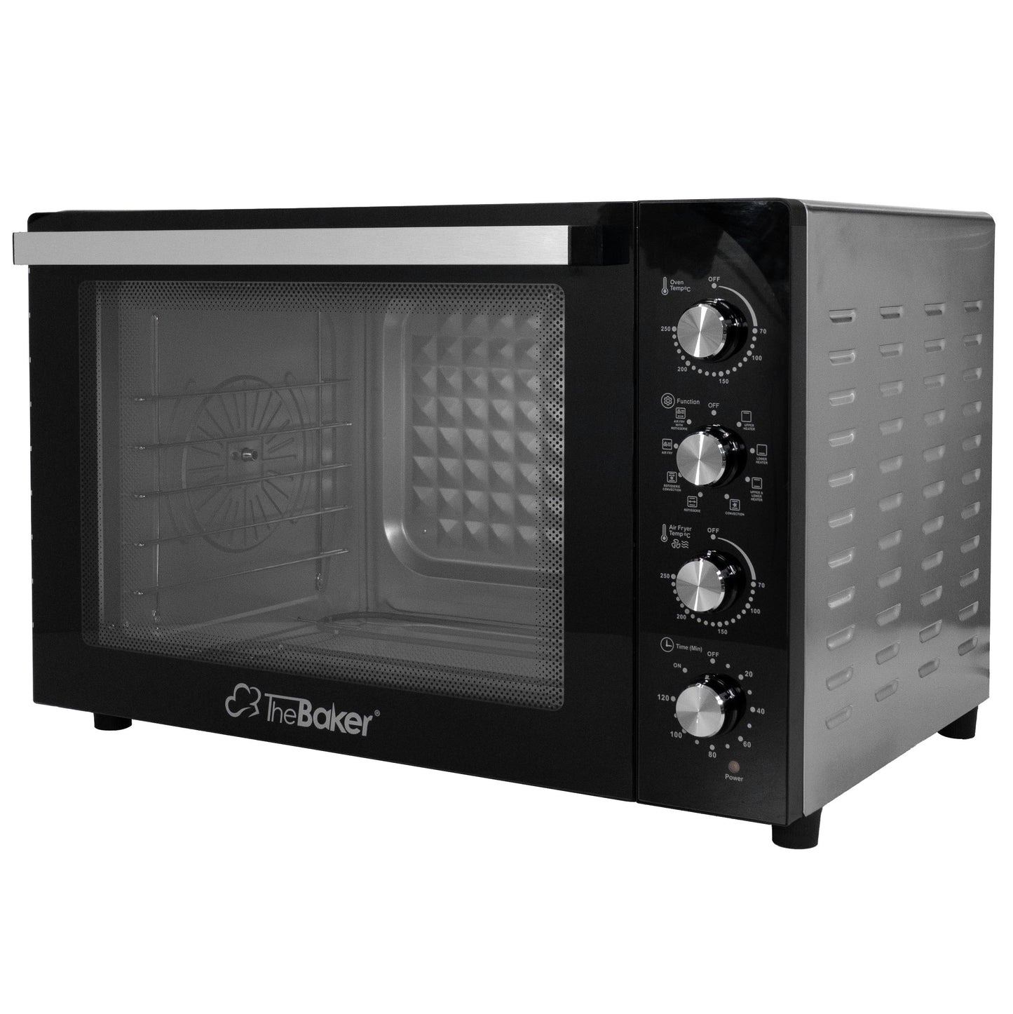 The Baker ESMX-100P double layer glass door and control panel