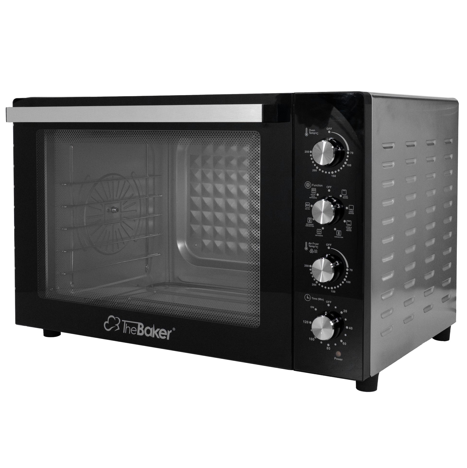 The Baker ESMX-100P double layer glass door and control panel
