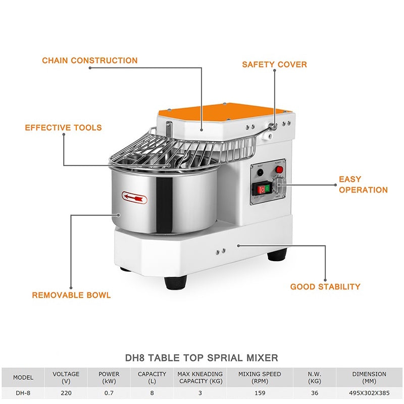 Golden Chef DH-8 specifications