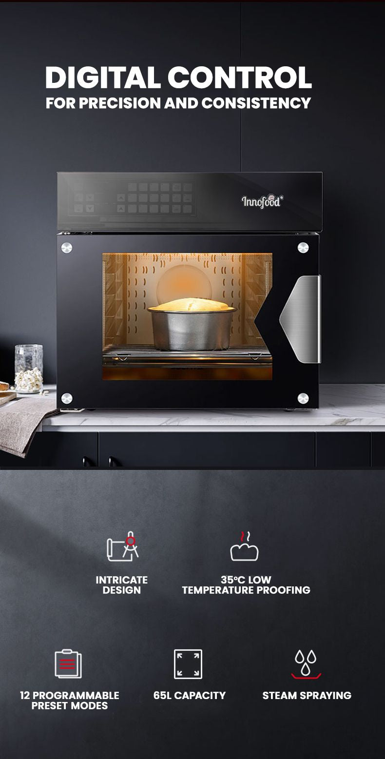 Innofood S65C Vortex Turbo Convection Oven - Steam Injection/Dough Proofing (65L)