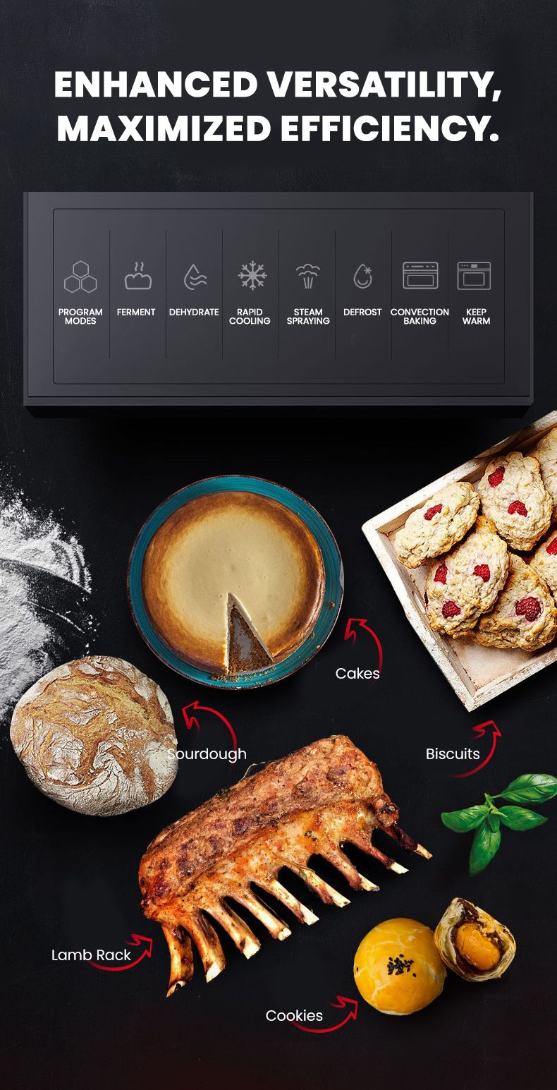 Innofood S65C Vortex Turbo Convection Oven - Steam Injection/Dough Proofing (65L)