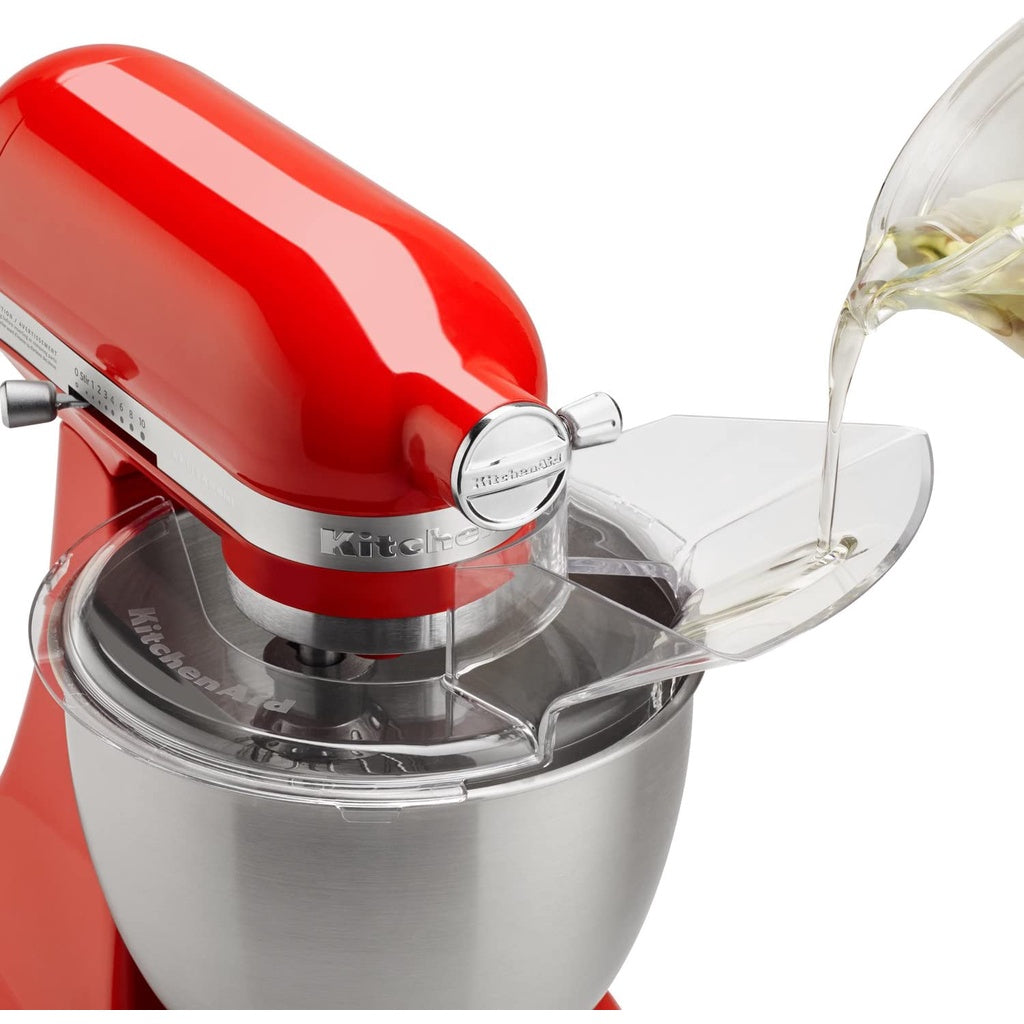 Pouring liquid through the KSM35PS chute