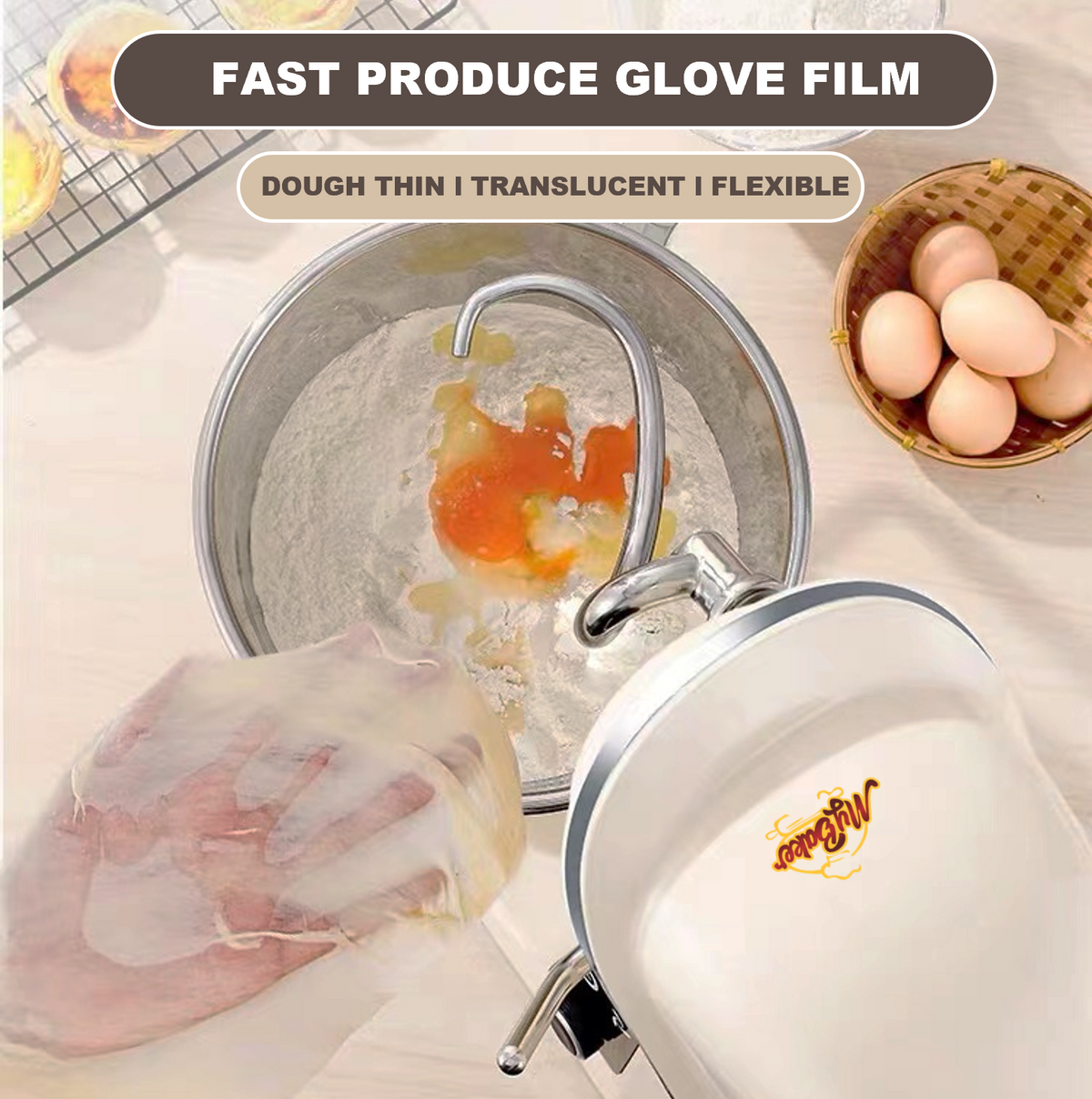 MyBaker KNIGHT 7AH kneading dough