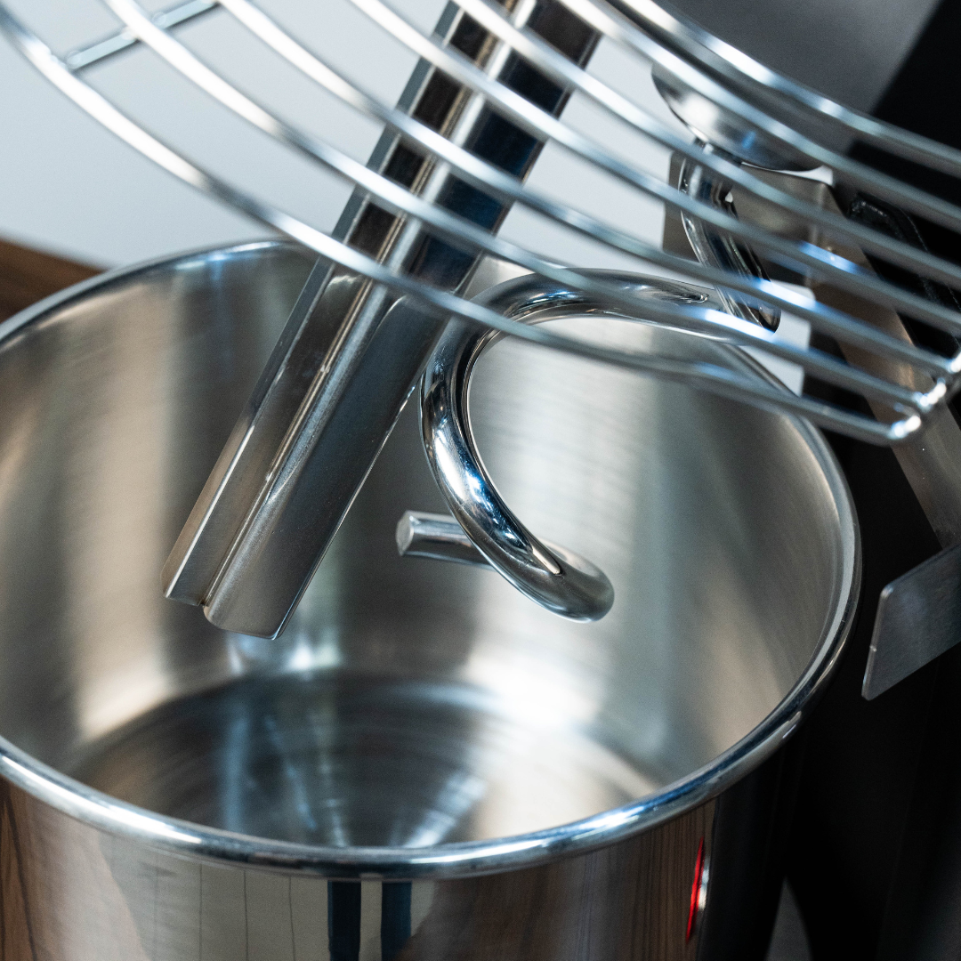 Spiral hook and stainless steel bowl