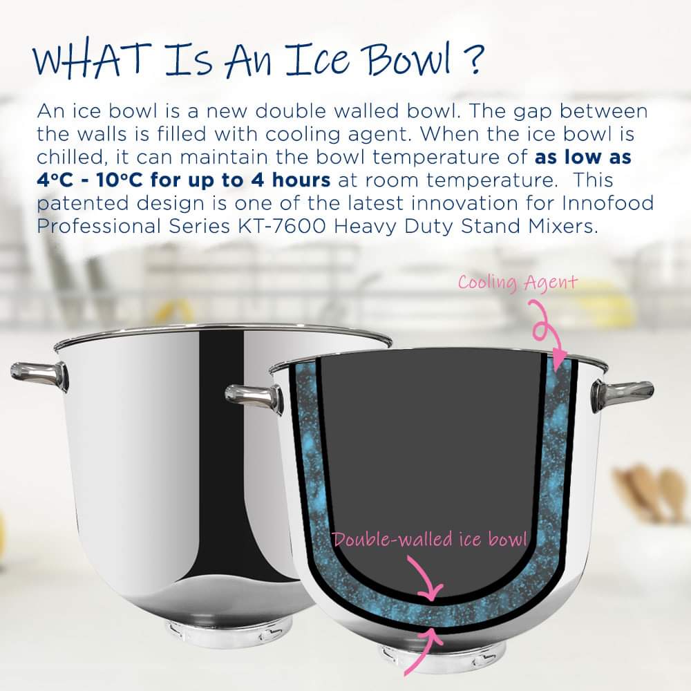 What is an Innofood ice bowl: dual wall with cooling agent