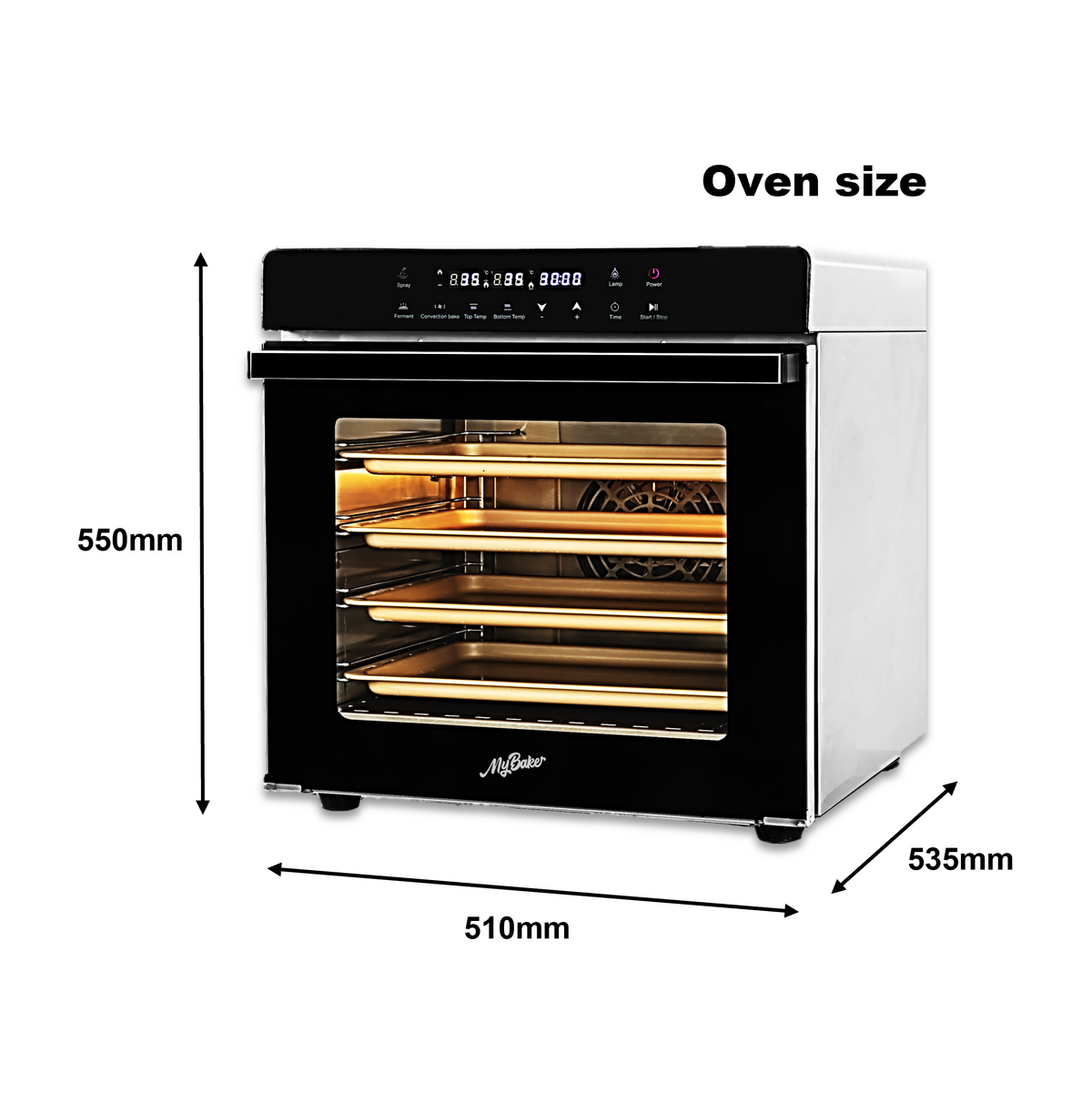 MyBaker Ultimate 2500 dimensions