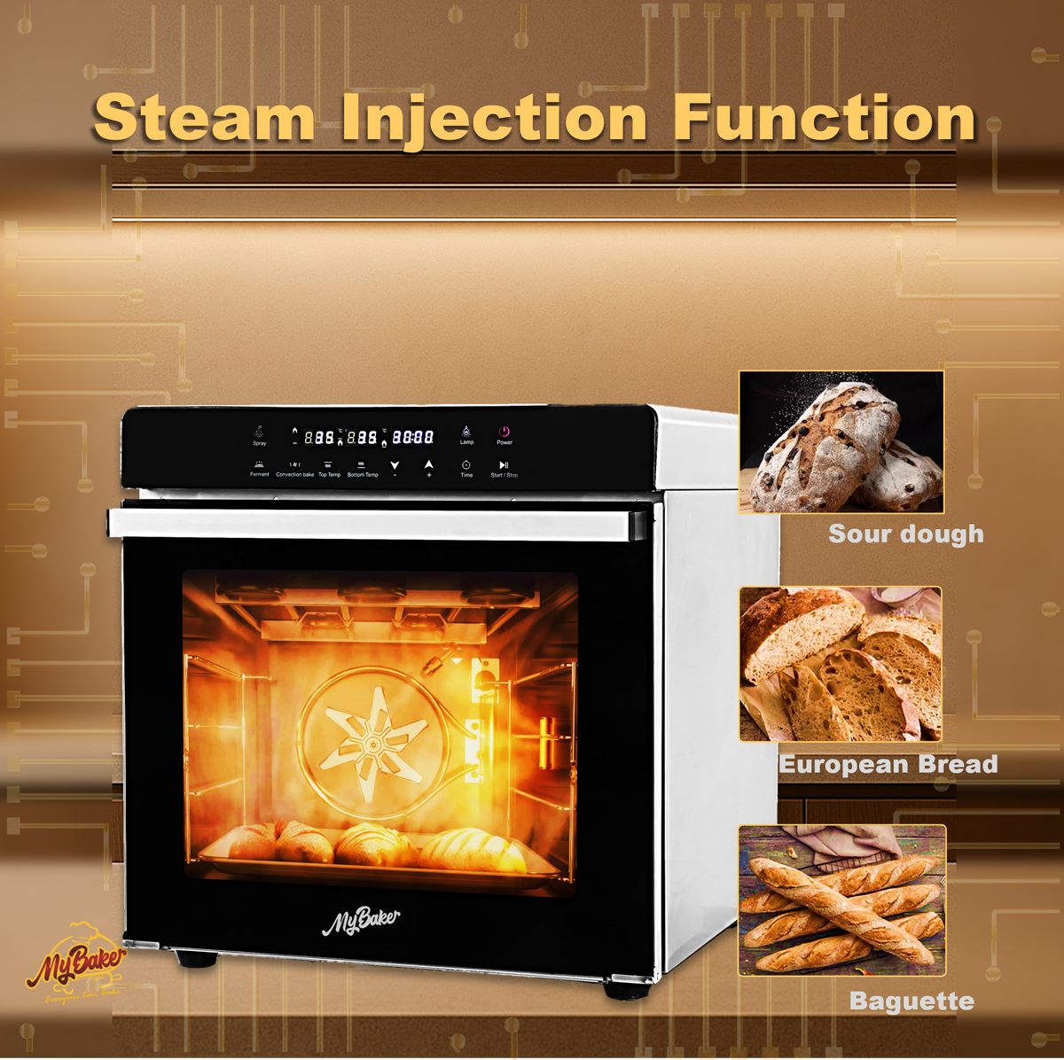 MyBaker Ultimate 2500 steam injection